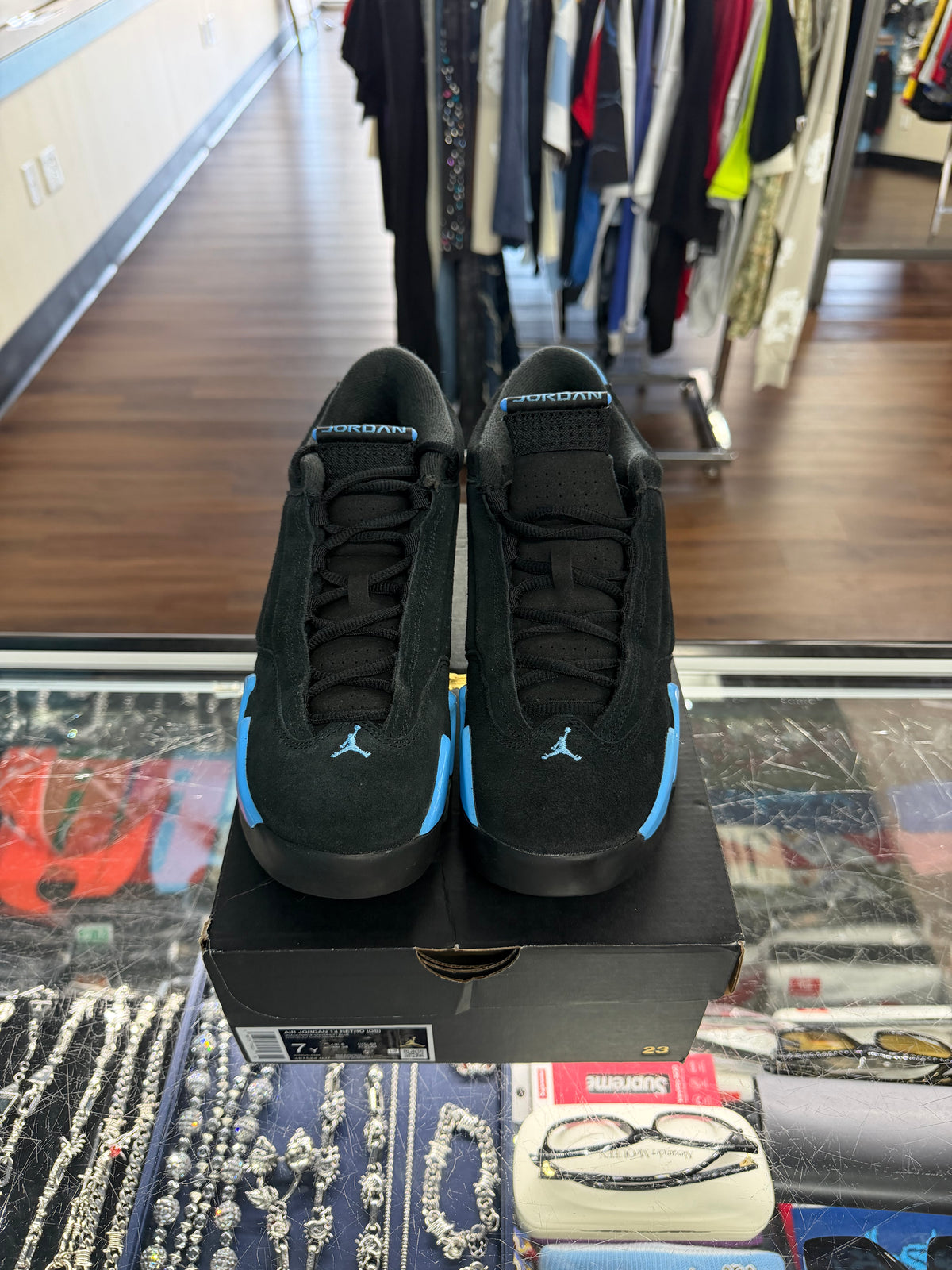 Jordan 14 Black University Blue (2026) (Pre Owned)