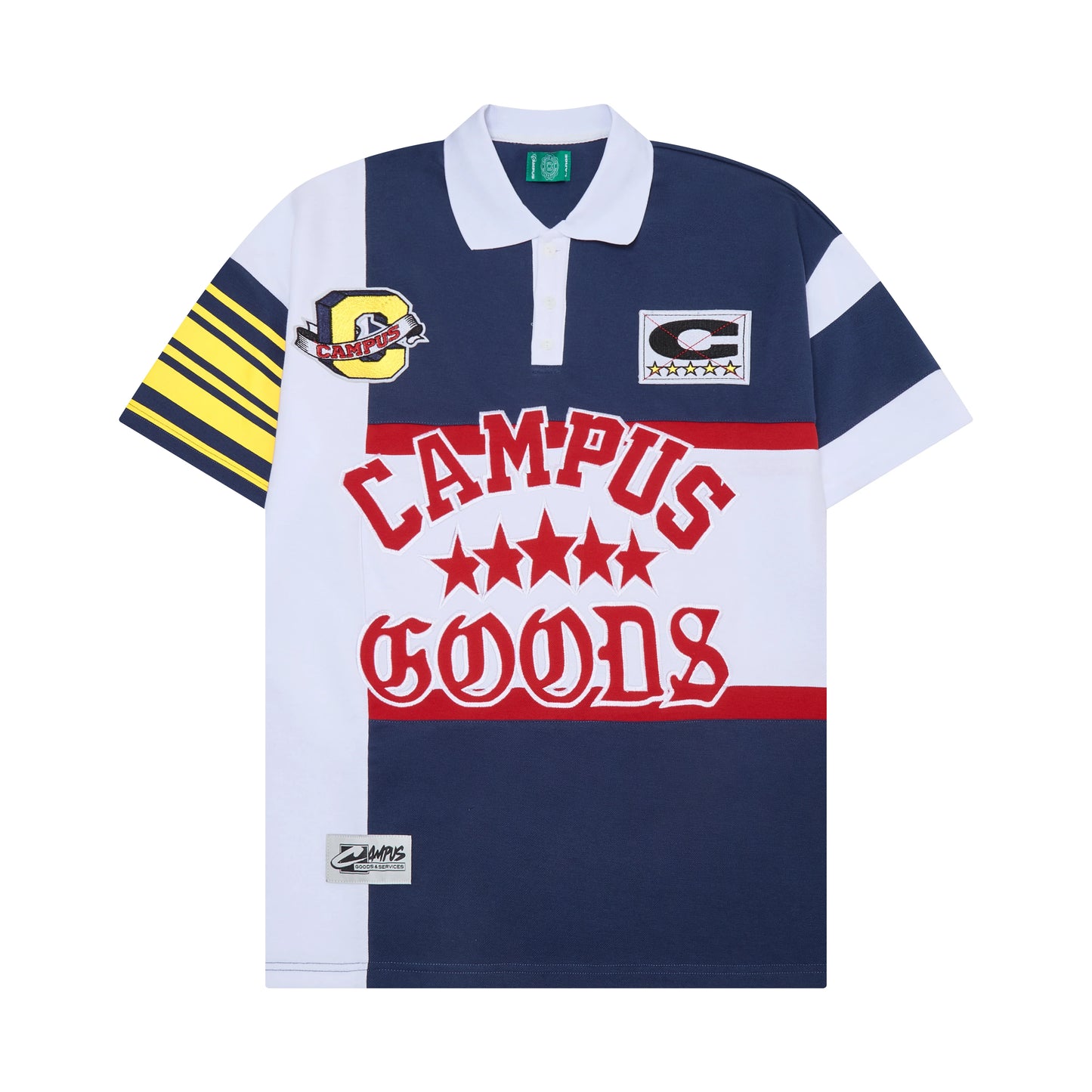 Campus Goods Valor Varsity Polo Blue