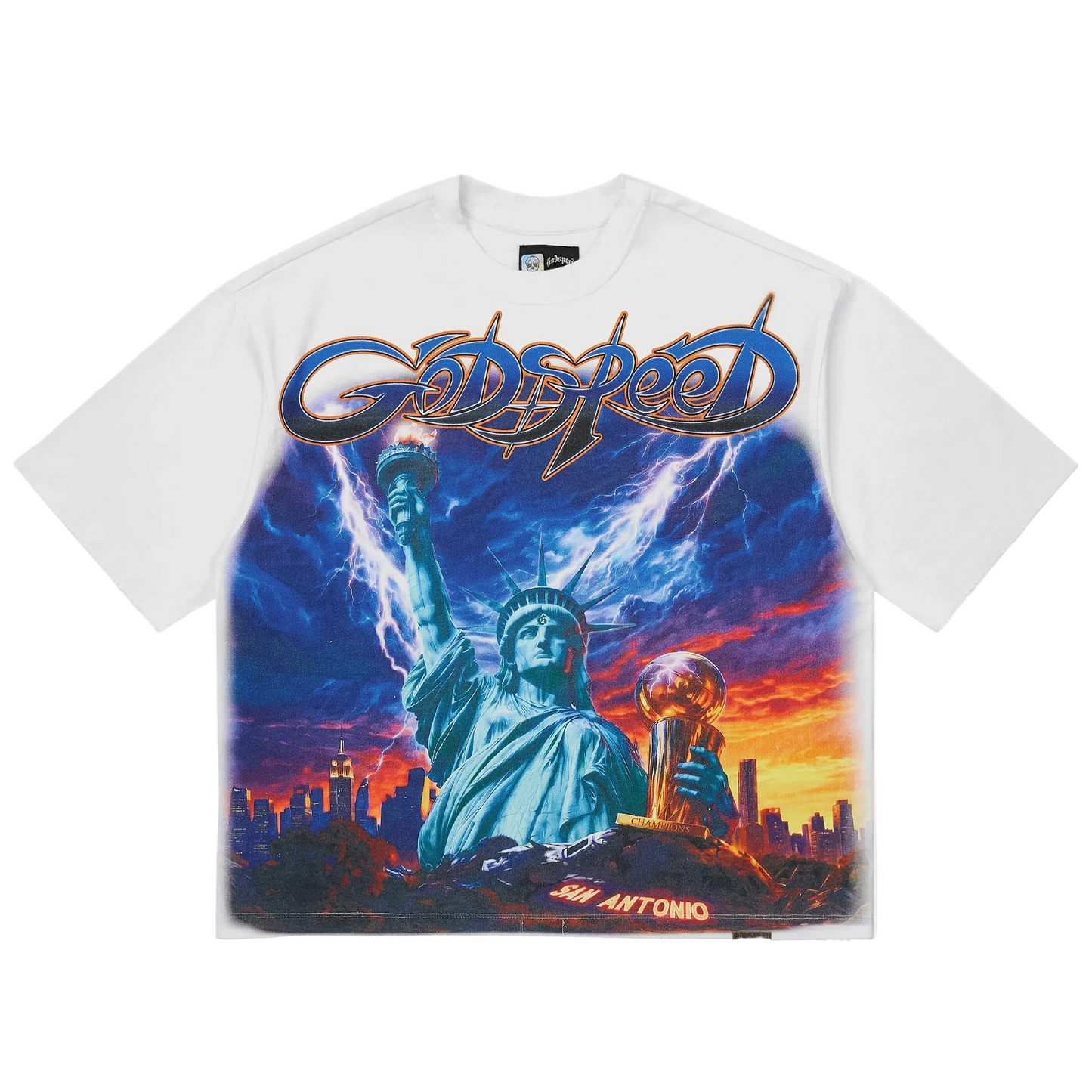 Godspeed Liberty Reigns Tee White