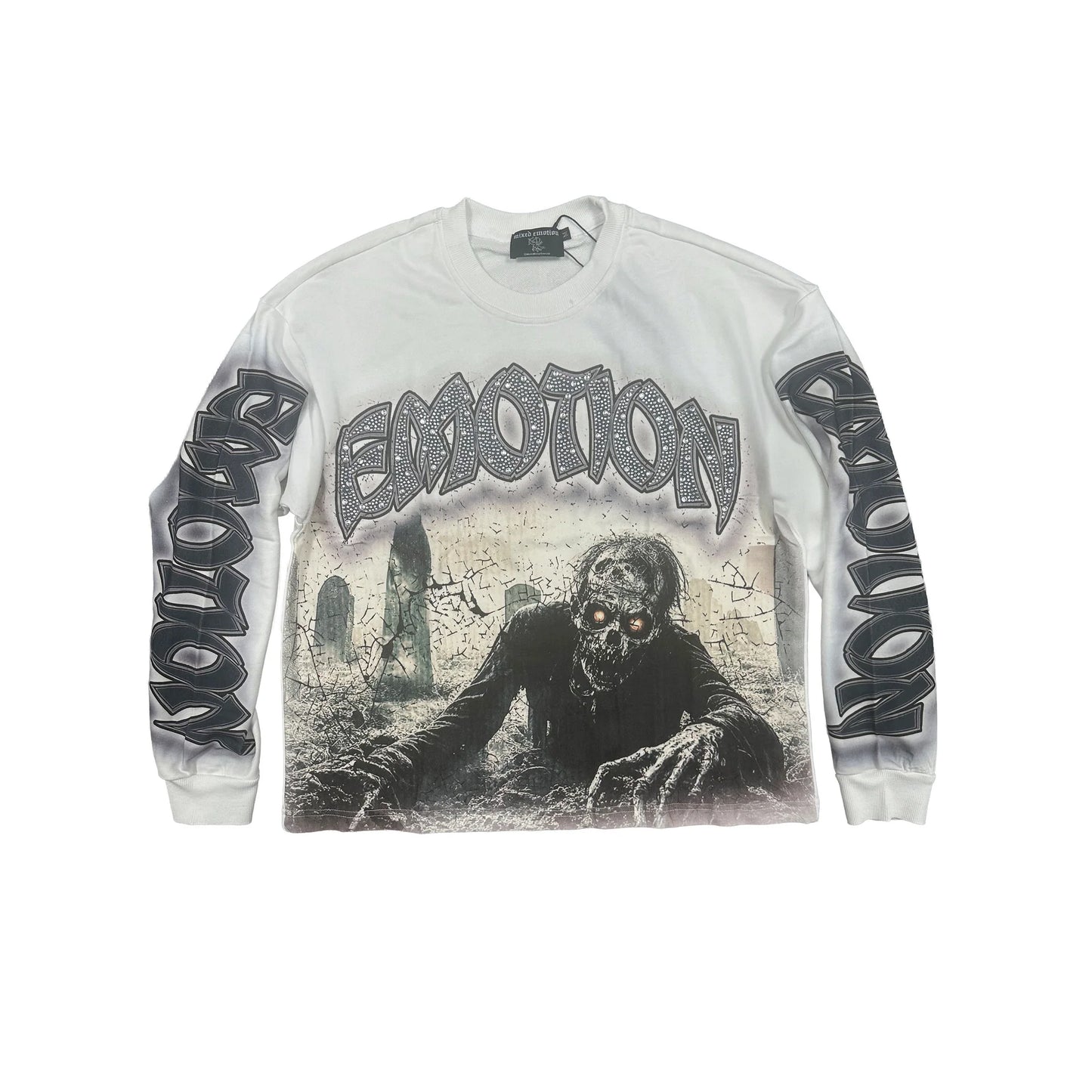 Mixed Emotion Resurrection Long Sleeve White