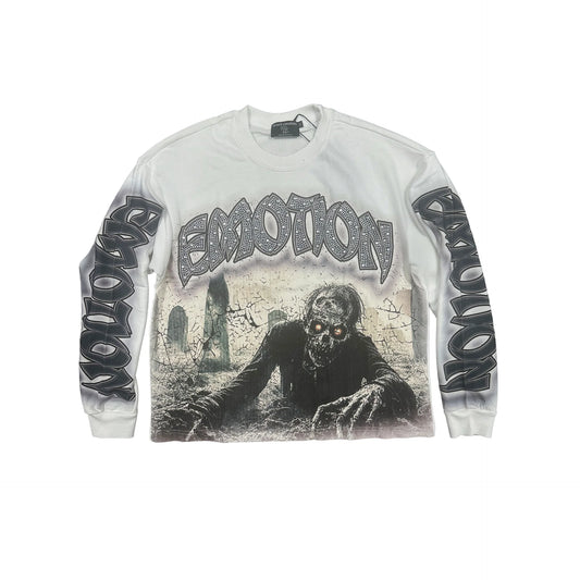 Mixed Emotion Resurrection Long Sleeve White