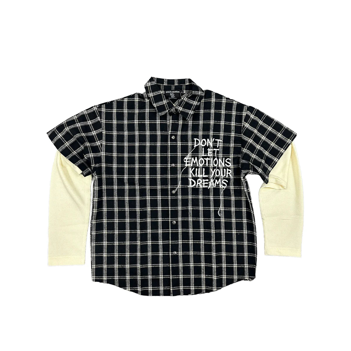 Mixed Emotion Dreams Flannel Black