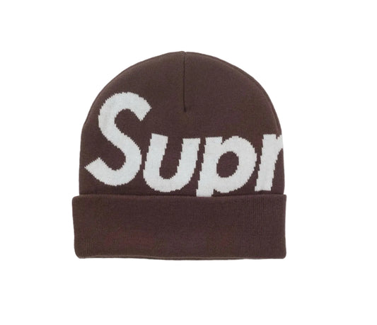 Supreme Big Logo Beanie FW25 Brown