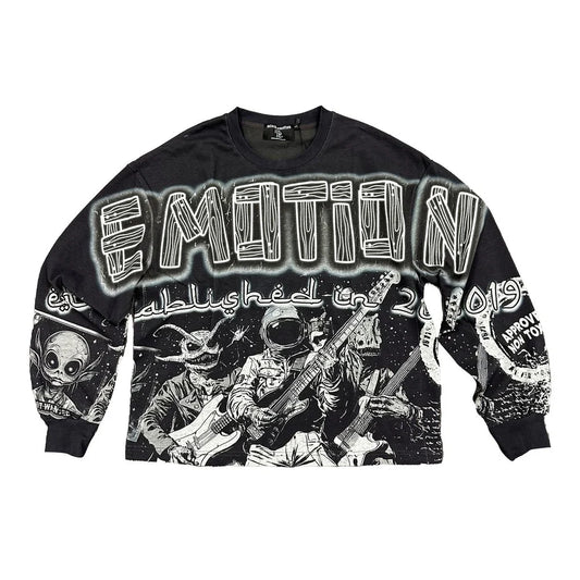 Mixed Emotion Astro Long Sleeve Black