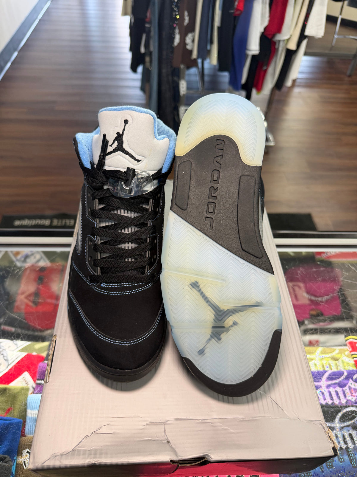 Jordan 5 Black University Blue (2026) (Pre Owned)