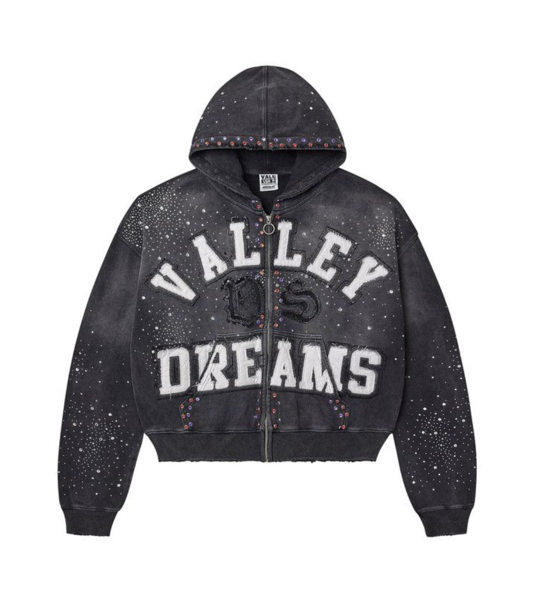 Vale Forever Black Classico Zip up hoodie