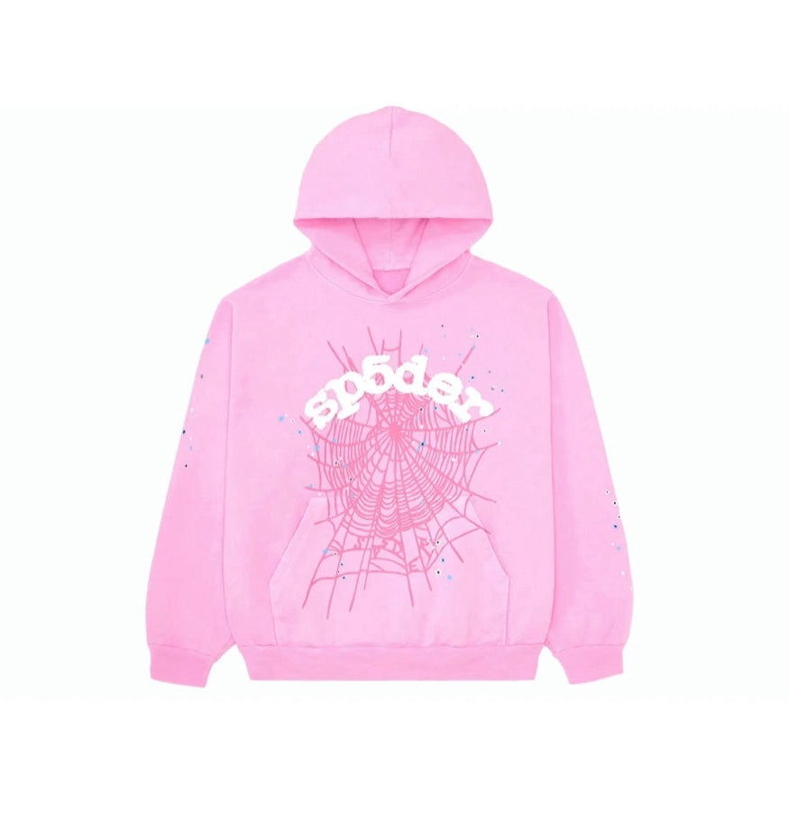 Sp5der OG Web Hoodie ‘Pink’