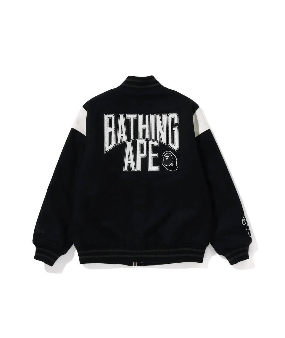 BAPE Switch Shoulder Varsity Jacket ‘Black’