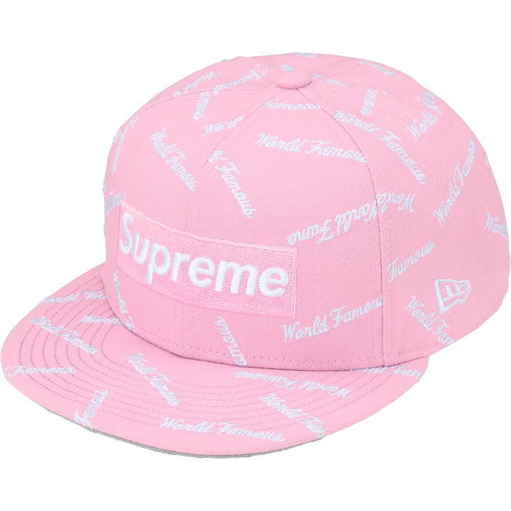 Supreme World Famous Box Logo New Era Pink