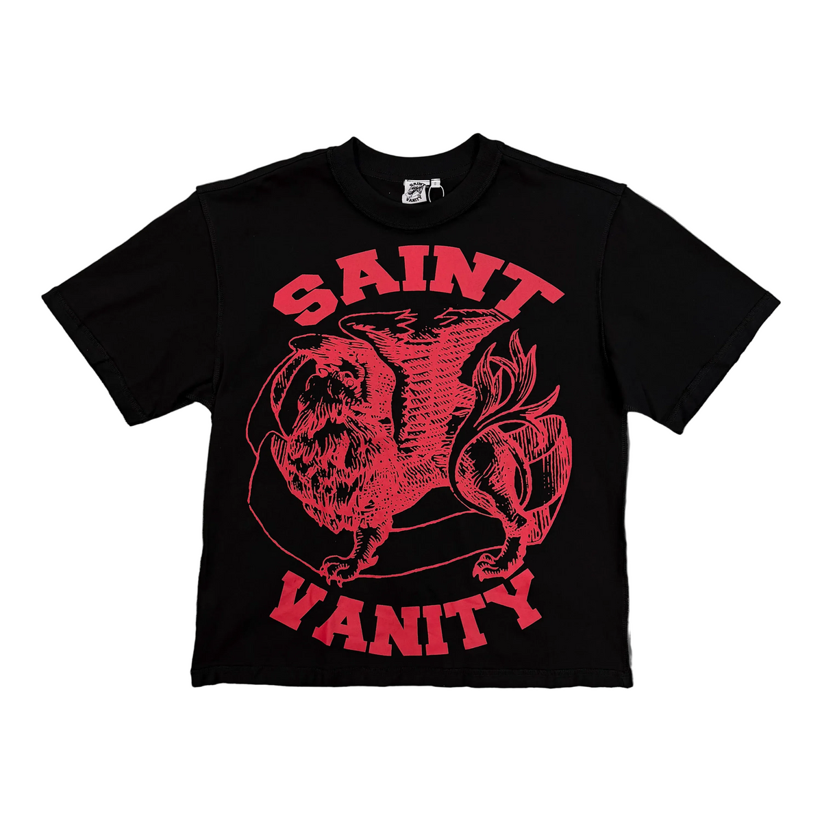 Saint Vanity Griffin Tee Black & Red