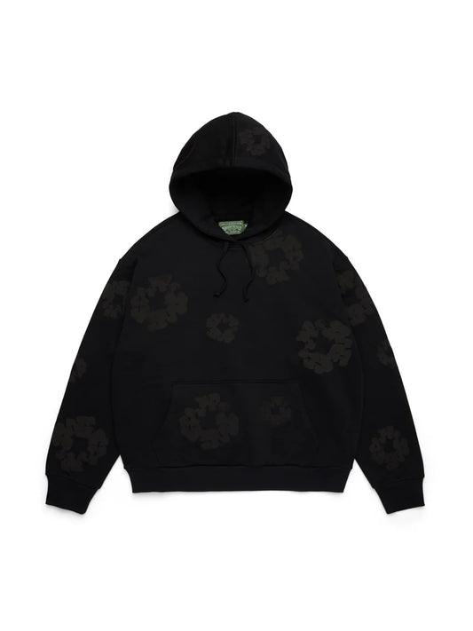 Denim Tears Cotton Wreath Hoodie Black Monochrome