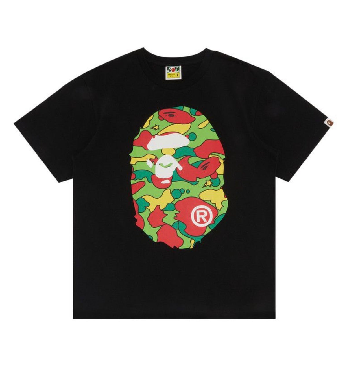 BAPE Sta Camo Big Ape Head Tee Black/Multi