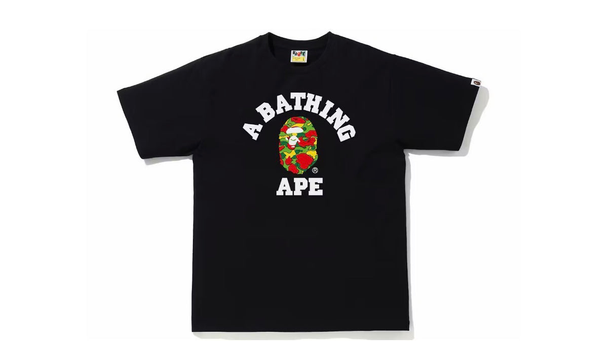 BAPE Sta Camo College Tee Black/Multi